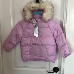 Gap Primaloft Pullover Faux Fur Coat